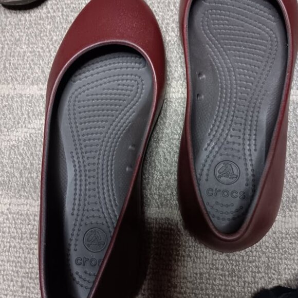 Lot Of 3 Pair Of Women’s Shoes Crocs Carlisa Brown, St. Johns bay, Se Boutique - Picture 5 of 10